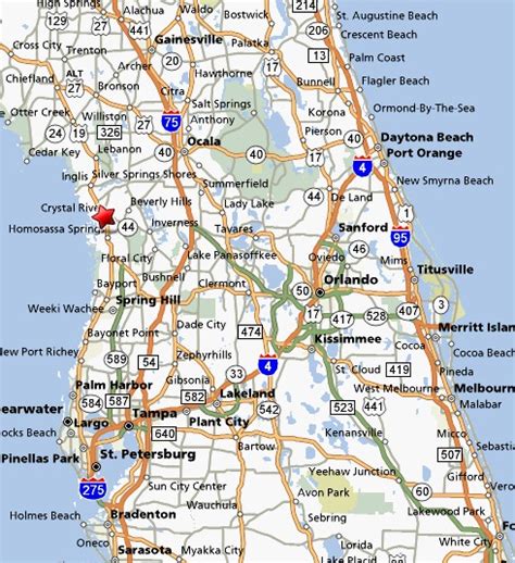 Map of Crystal River Florida